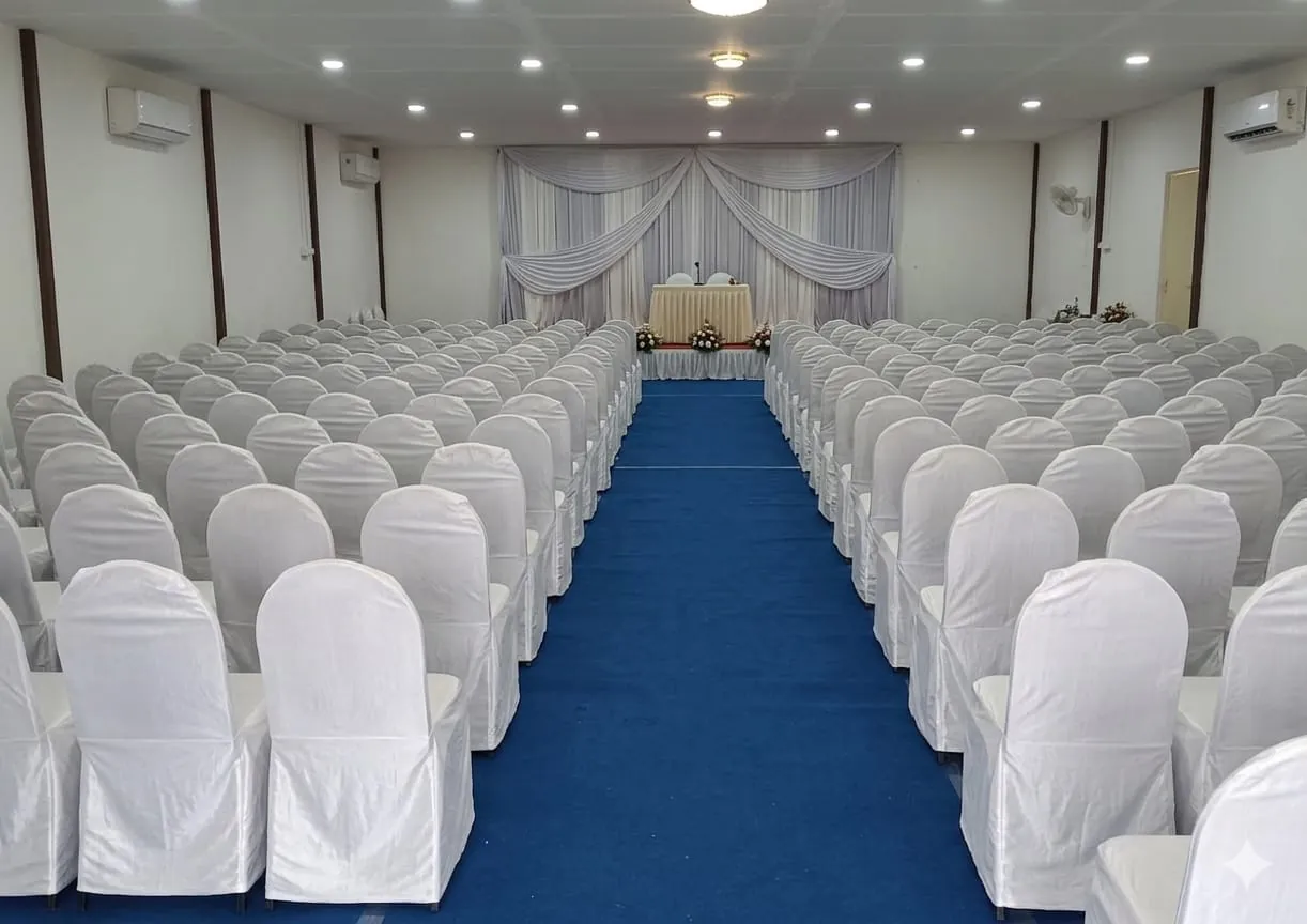 Banquet hall ready for a celebration